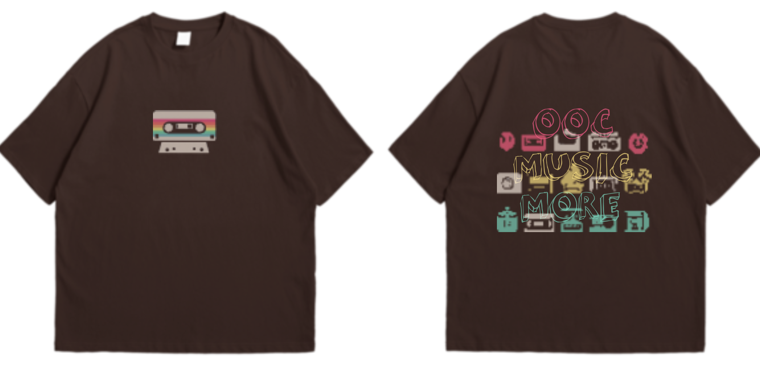 MORE MUSIC Tee - Brown